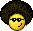 smiling afro